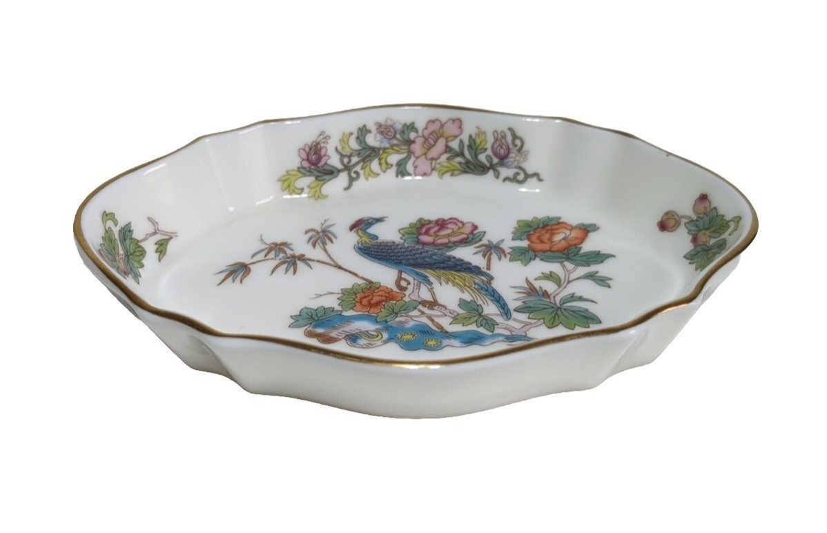 Vintage Wedgewood Bone China Kutani Crane Dish Excellent Condition (C4) NS#8748