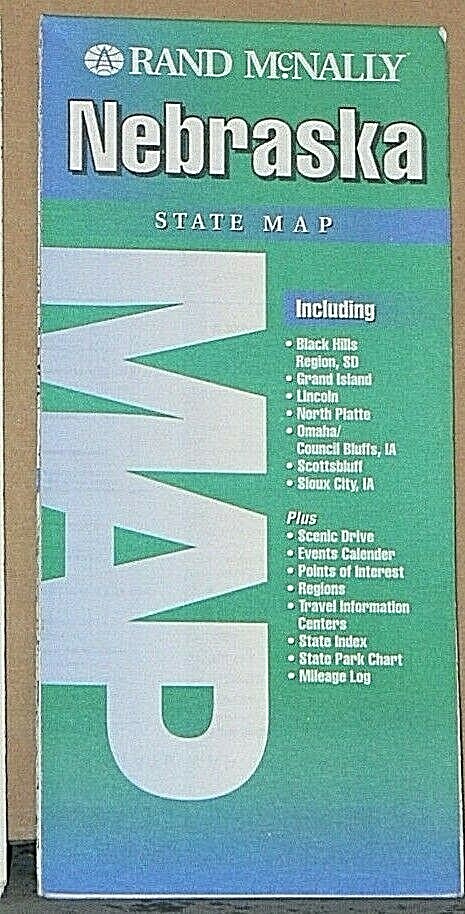 2002 Rand McNally Road Map of Nebraska