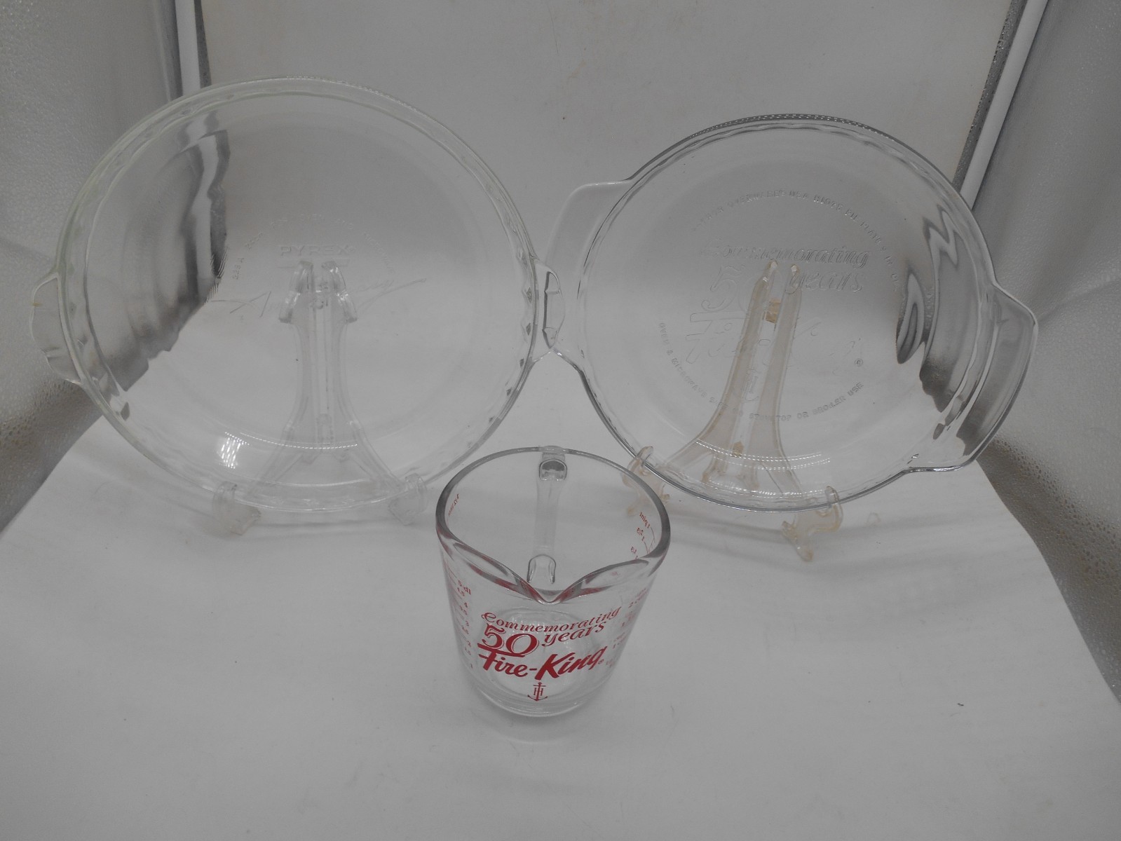 Anchor Hocking Fire King 50th Anniversary Collection-Measuring Cup & Pie Plates