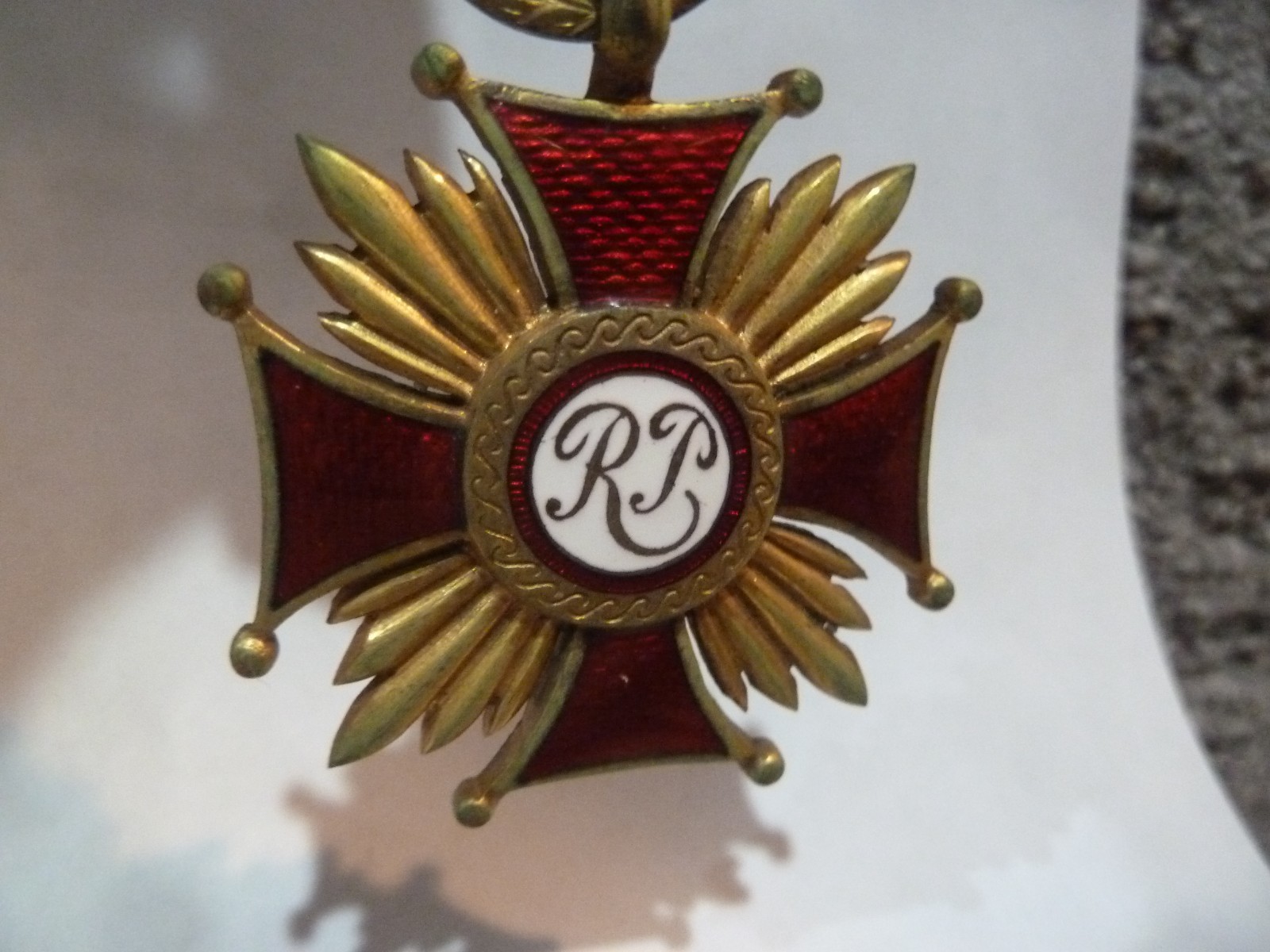 Poland Cross of Merit Original Medal Decoration Order RARE estate find