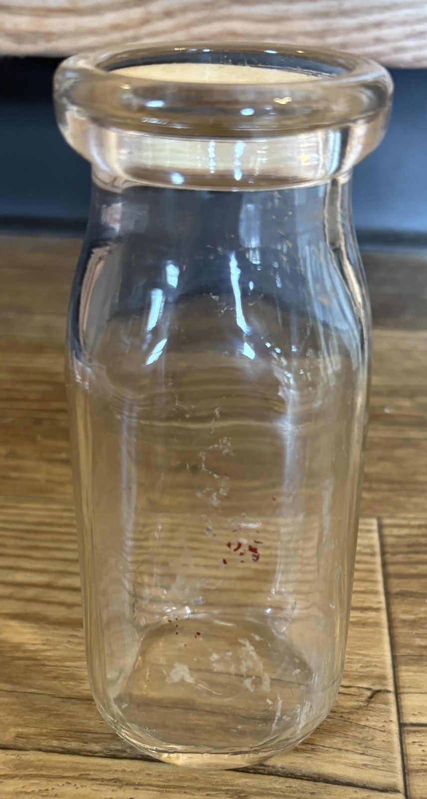 Vintage Antique Milk Bottle Glass 1/2 Pint