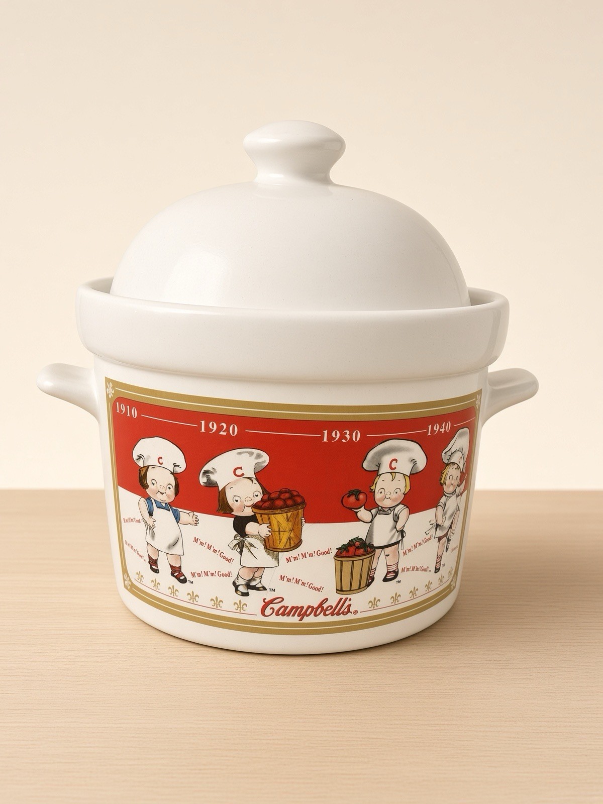 2001 Campbell’s Kids Soup Tureen with Lid – Houston Harvest 1910–1940 Kids