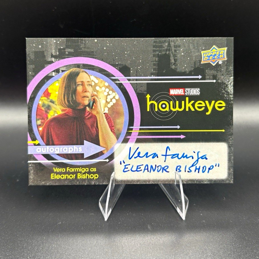 Upper Deck 2023 Marvel Studios Hawkeye Eleanor Bishop Vera Farmiga Auto HA-VF