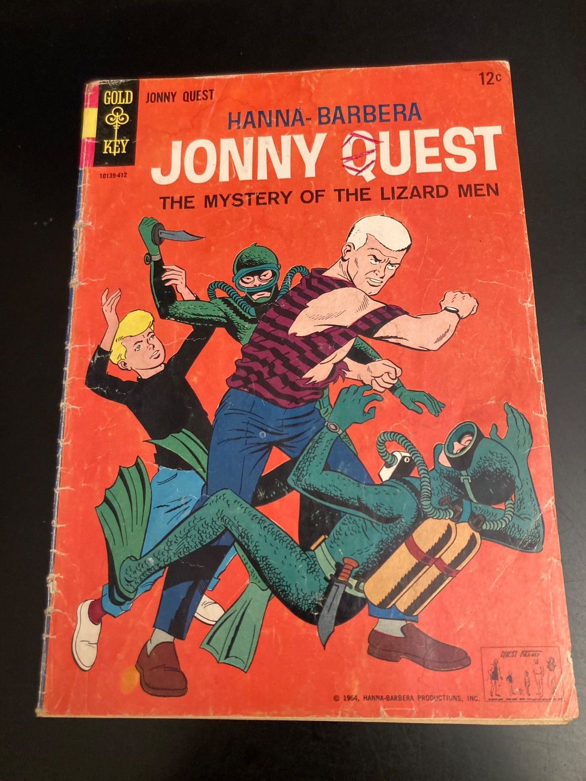 HTF Hanna-Barbera JONNY QUEST #1 (Gold Key/1964) Lower Grade but Very Bright