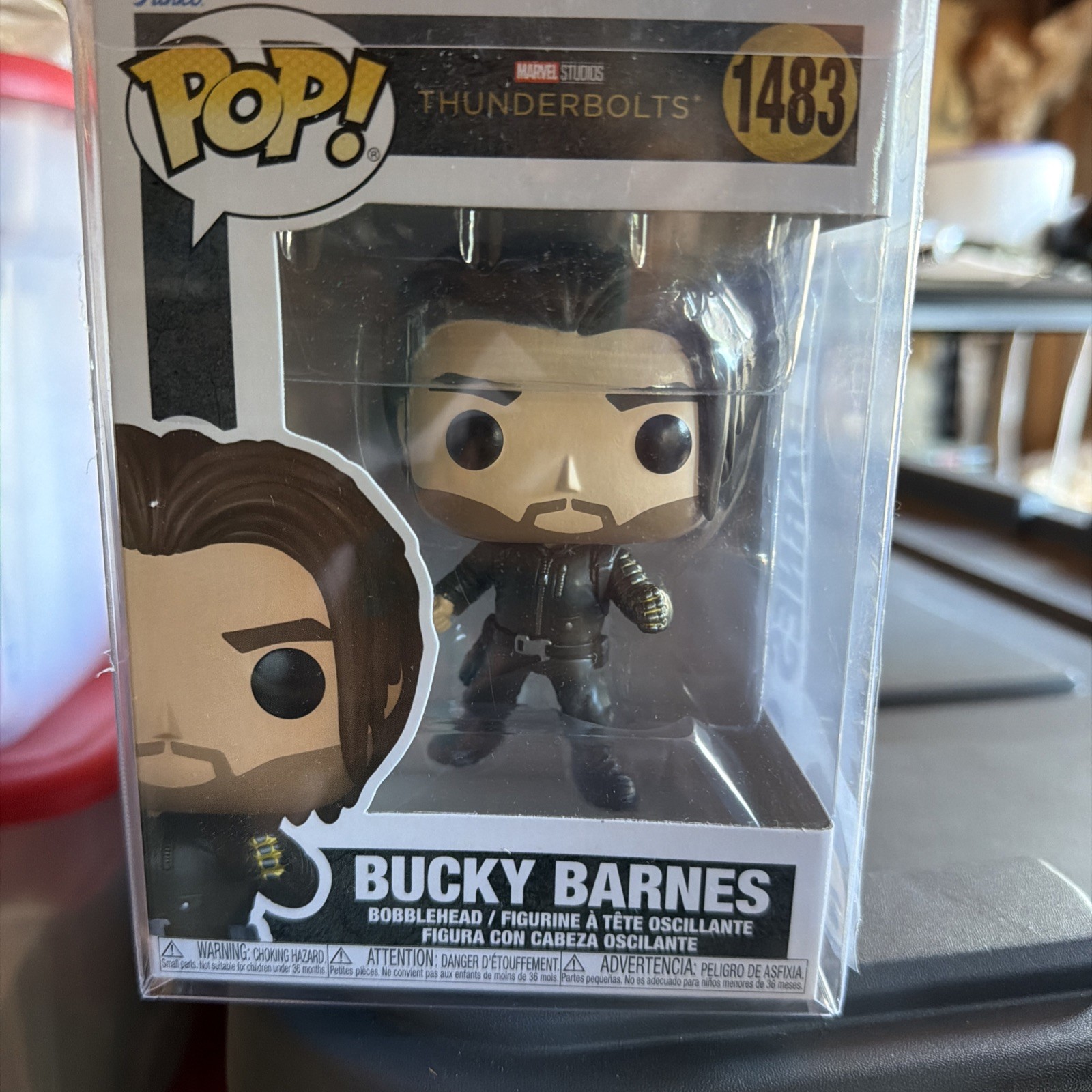 Funko Pop Vinyl: Marvel Thunderbolts Bucky Barnes #1483 with Protector Case
