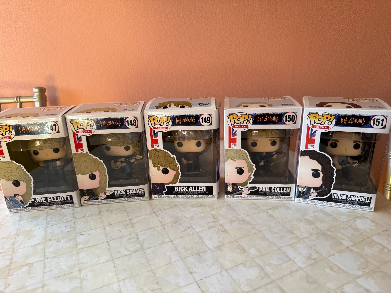 Funko Pop Def Leppard Set of 5 Rock Band Funko Pop Def Leppard Set of 5 Rock Band