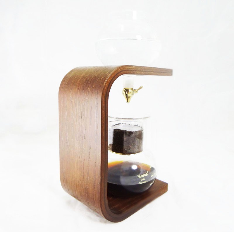 Kyoto Style Cold Brew Coffee Maker Dutch Drip Tower Wood Glass 400ML Taiwan Bike Kyoto Style Cold Brew Coffee Maker Dutch Drip Tower Wood Glass 400ML Taiwan Bike