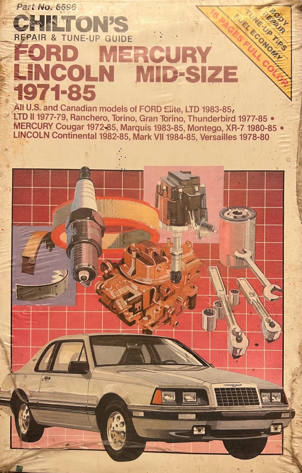Chilton\'s Repair & Tune-Up Guide Ford Mercury Lincoln Mid-Size 1971-85