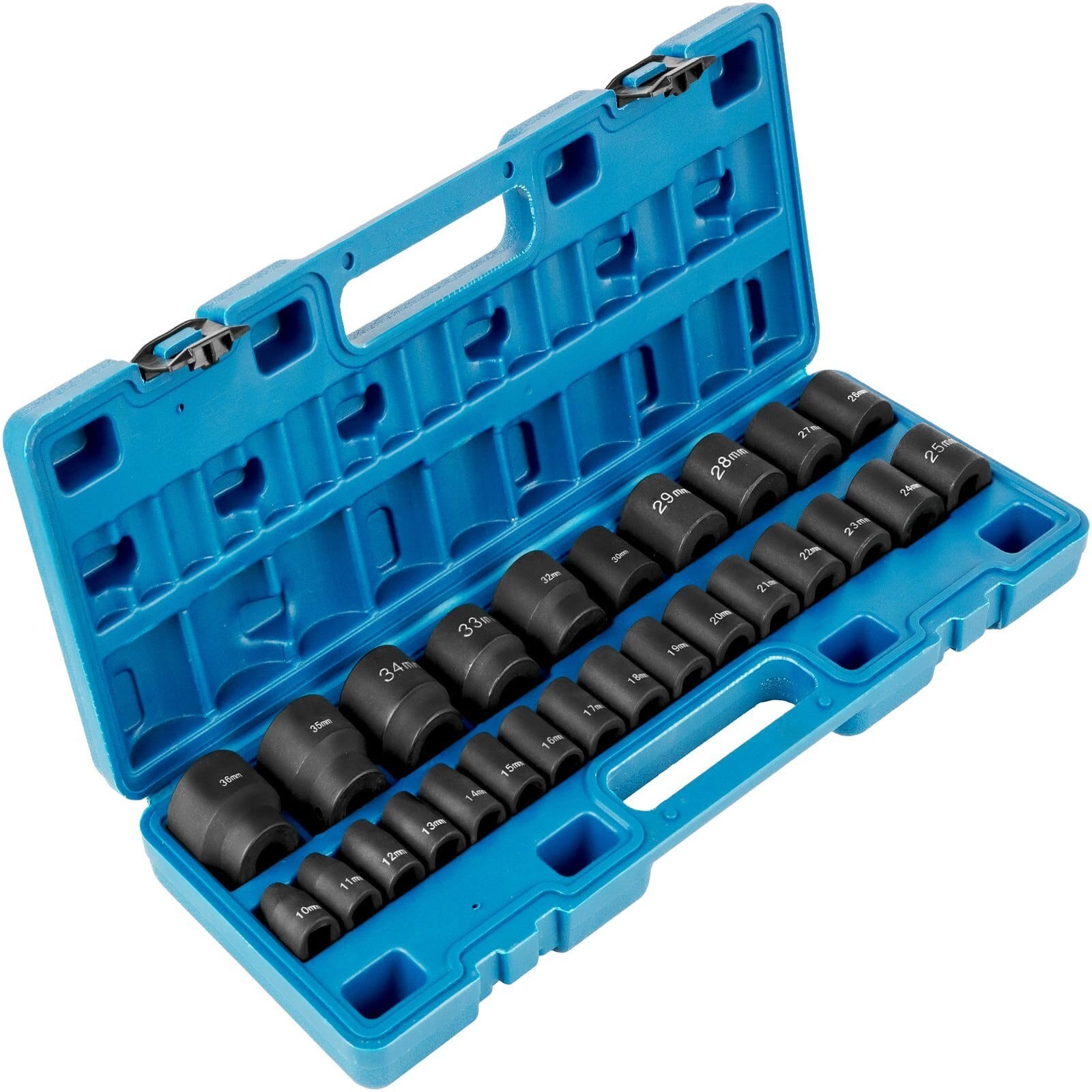  Impact Socket Set 1/2 Inches 26 Piece Impact Sockets, Shallow Socket, 6-Point S
