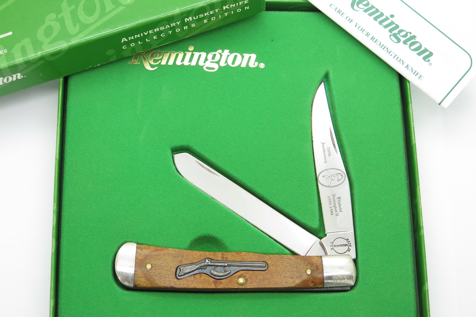 Vintage 1993 Eliphalet Remington UMC USA 200th Wood Trapper Folding Pocket Knife Vintage 1993 Eliphalet Remington UMC USA 200th Wood Trapper Folding Pocket Knife