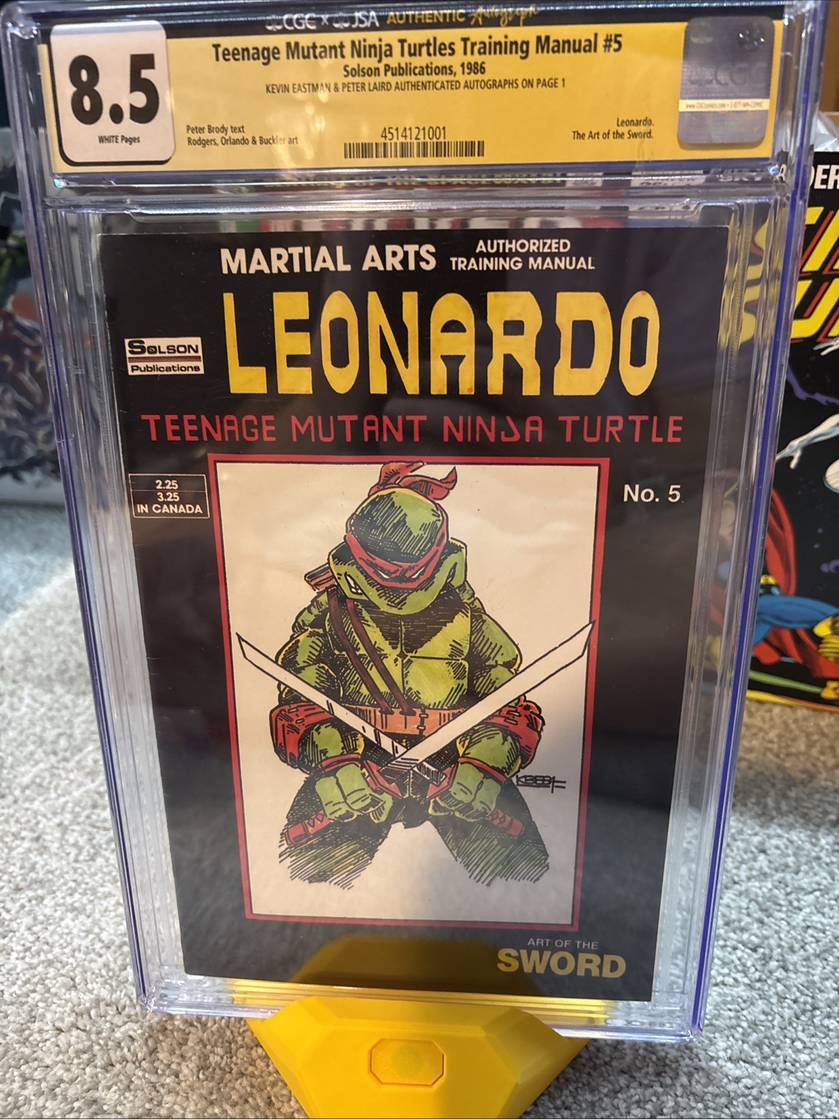 Teenage Mutant Ninja Turtles Training Manual #5 Signed by Eastman and Laird