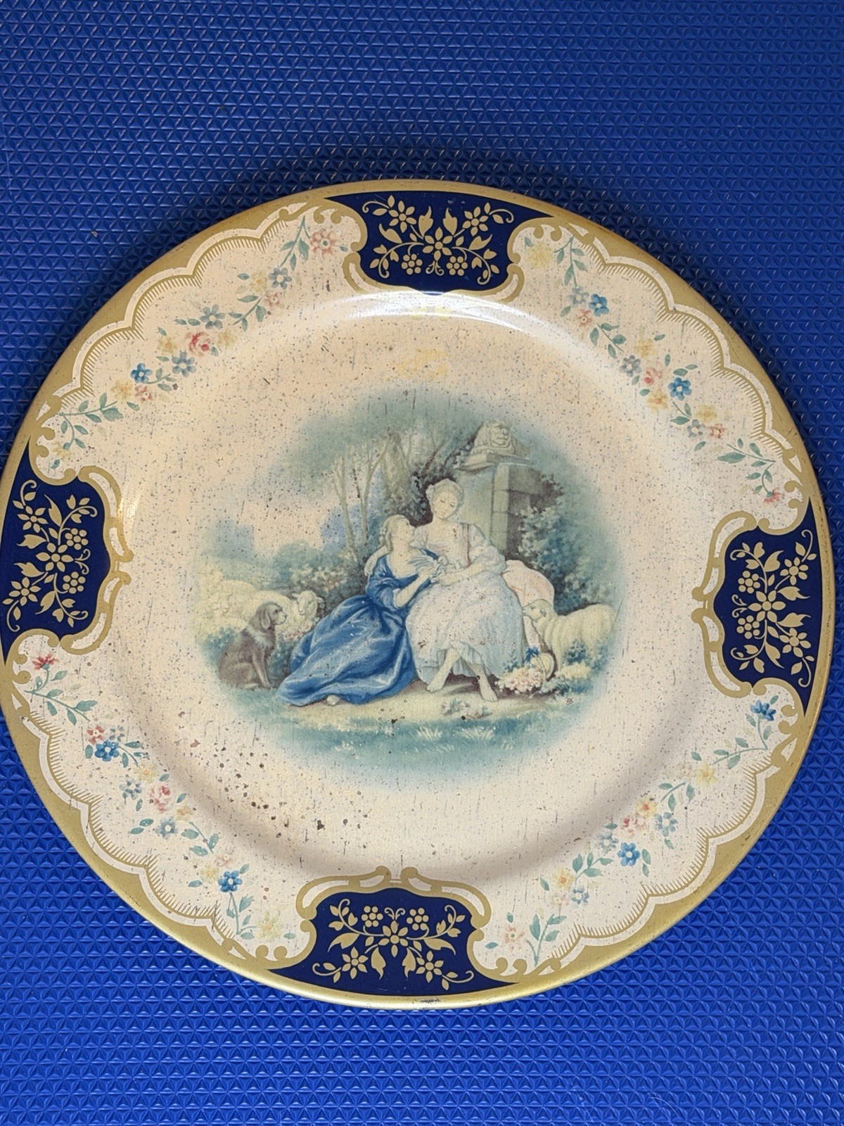 Vintage Baret Ware England Metal Tray “The Love Letter” Scene