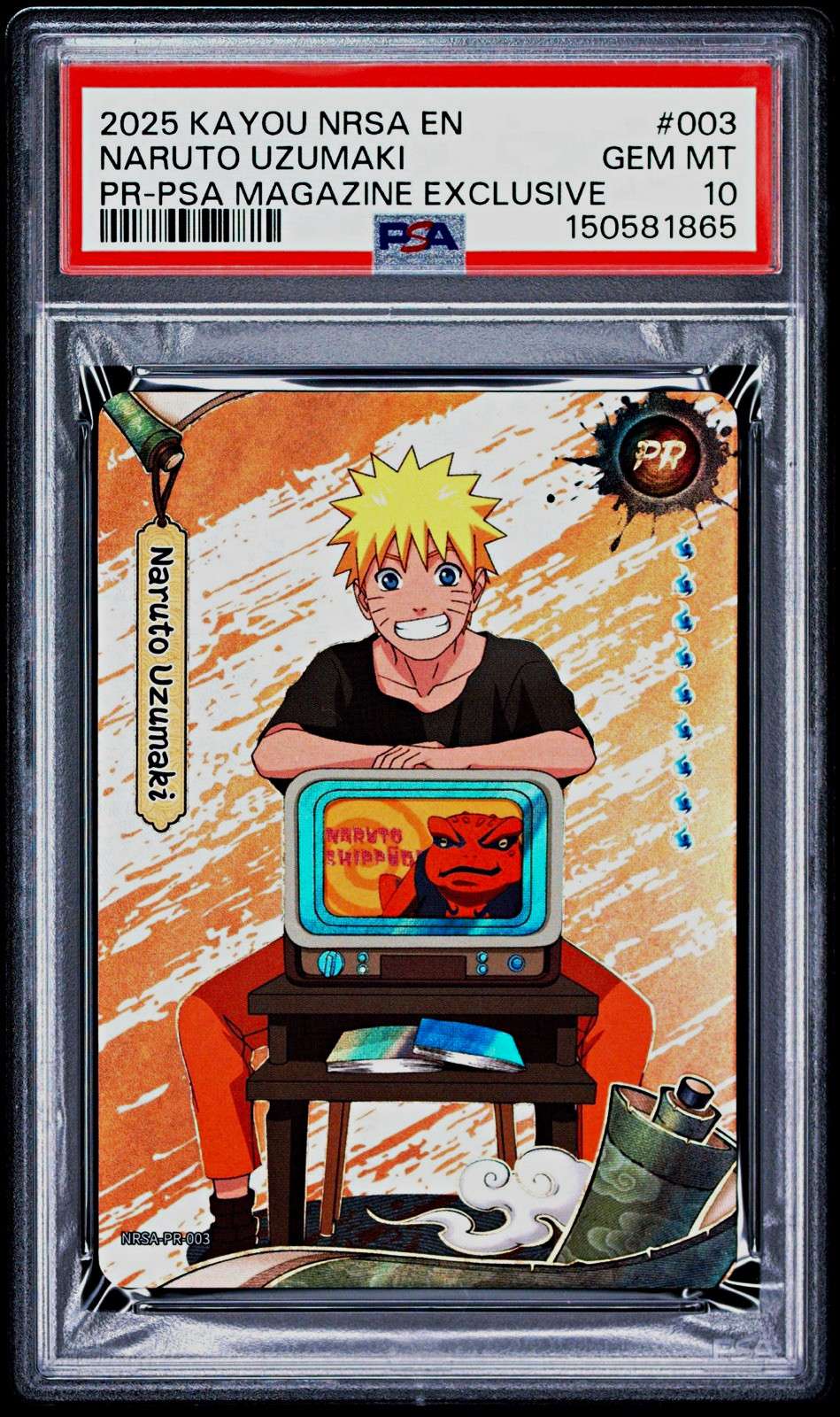 PSA 10 Naruto Uzumaki NRSA-PR-003 2025 Kayou PSA Magazine Exclusive Promo