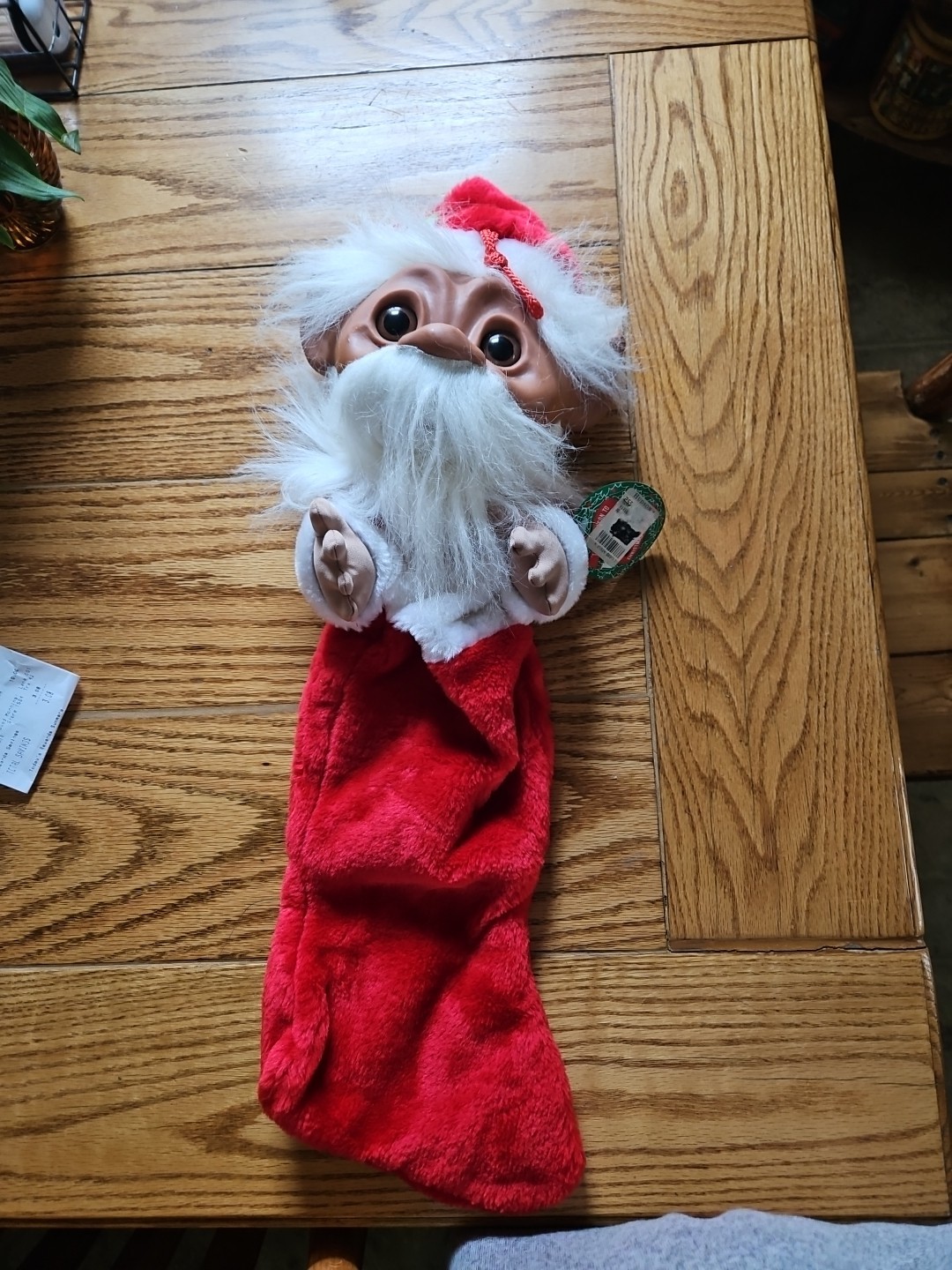 Cute Vintage Norfin TROLL By Smithy Christmas Stocking Large Head (B15)