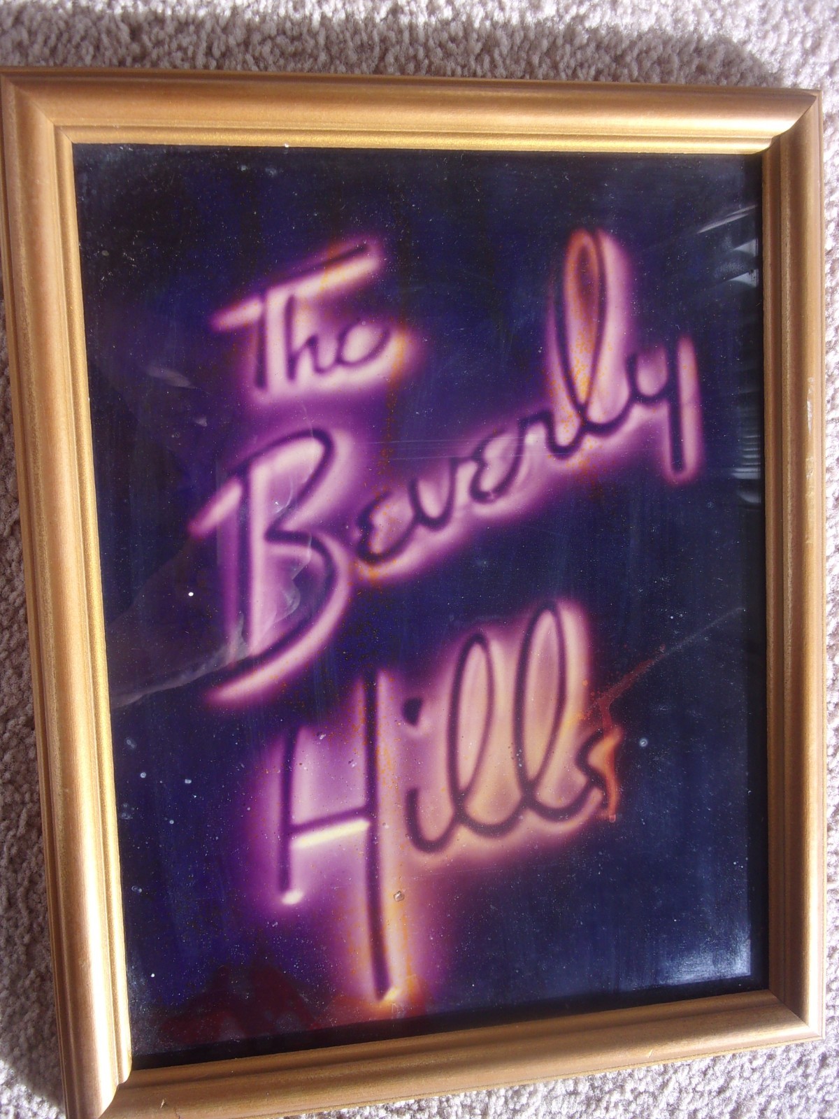 Vintage Beverly Hills Hotel Nighttime photograph 11 X 14 time exposure