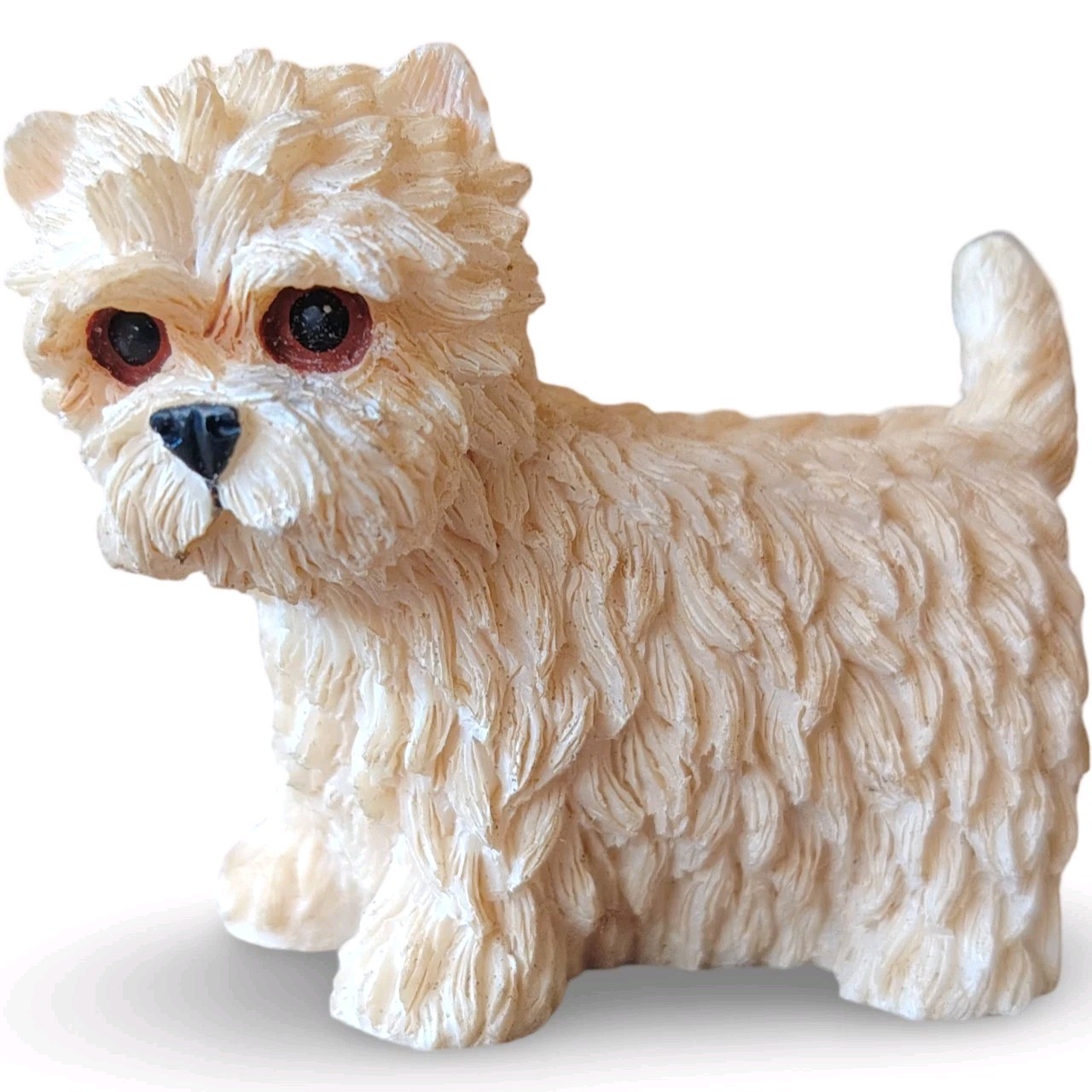 Vintage West Highland White Terrier Westie Dog Miniature Figurine Statue