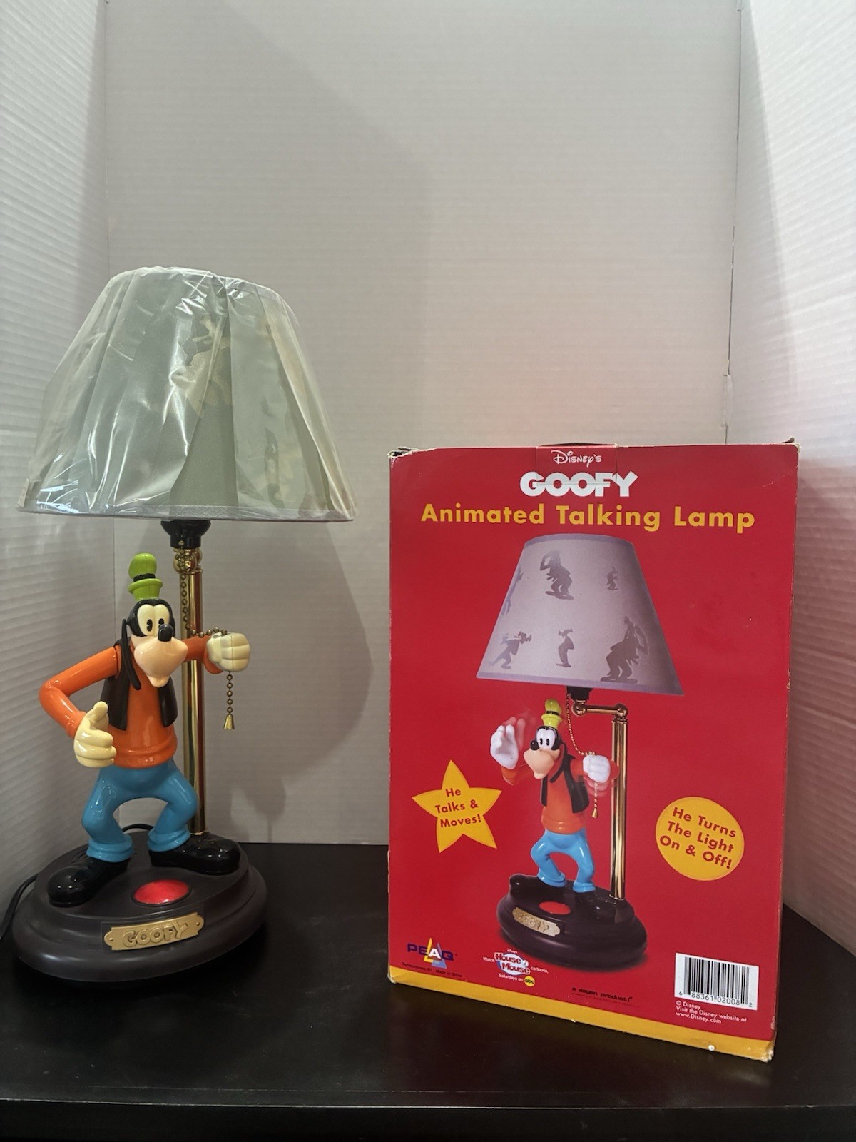 Disney Goofy Vintage Animated Talking Lamp Movement and Sound Works Tested