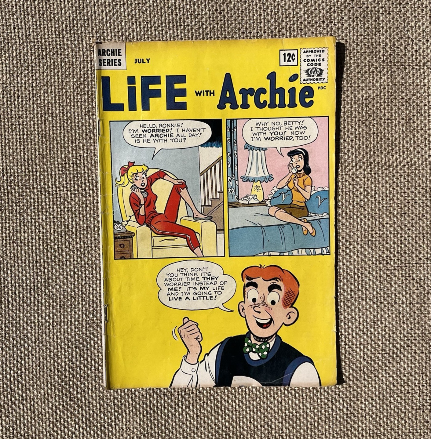 Vintage 60s Life with Archie #21 July 1963 comic book comics