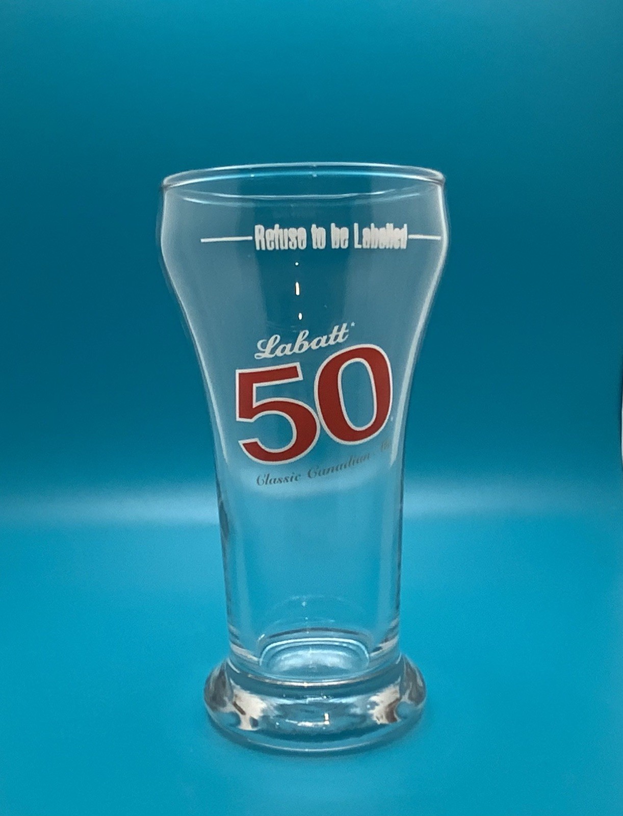 VTG Labatt 50 Light Ale PIlsner Tumbler Glass