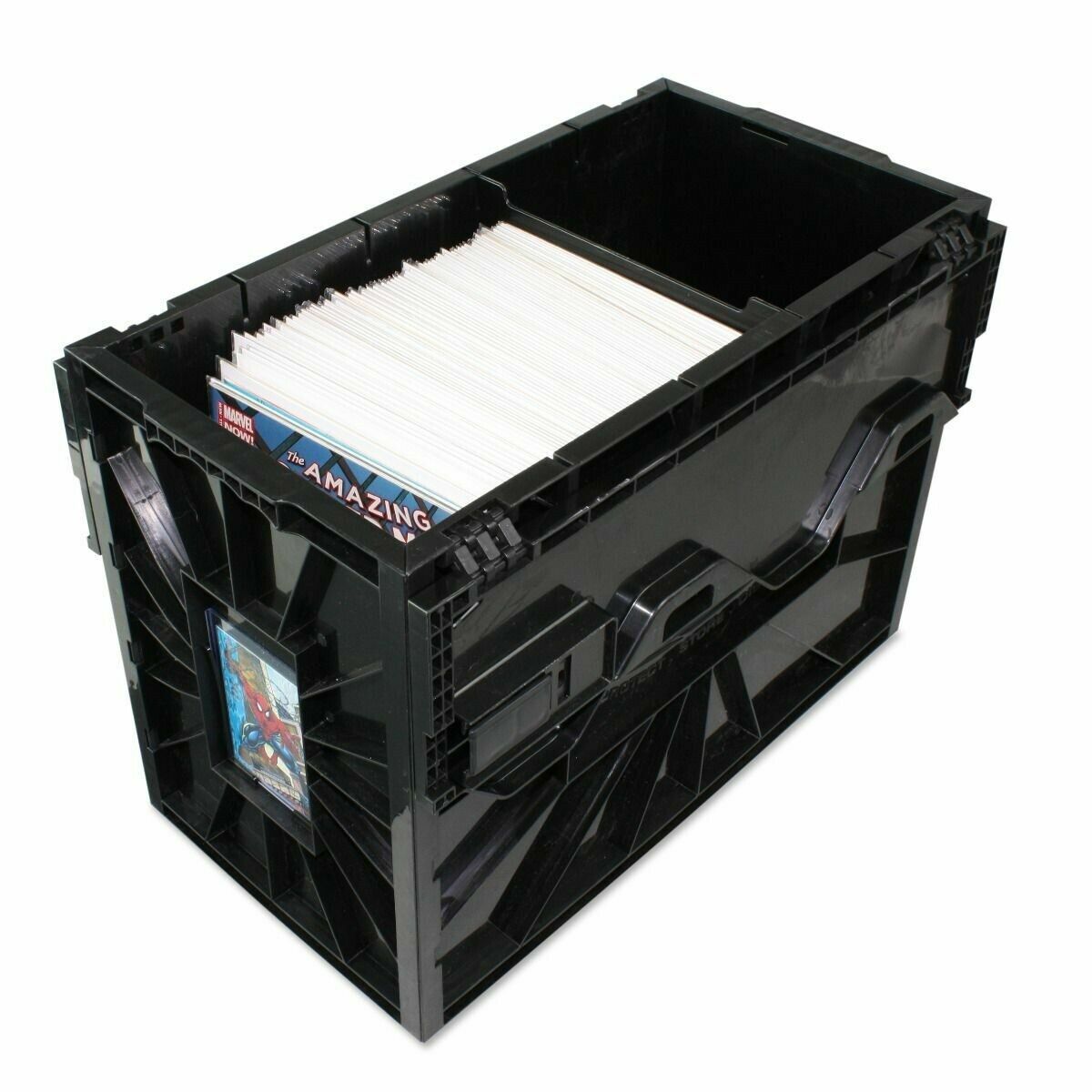 BCW Short Comic Book Storage Plastic Bin Stackable Box Heavy Duty New BCW Short Comic Book Storage Plastic Bin Stackable Box Heavy Duty New