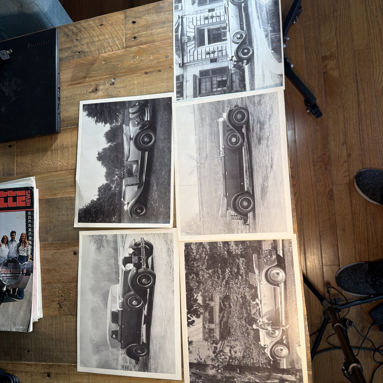 Vintage 1920s 1930s Luxury Classic Car Photo Prints Lot of 5 Packard Rolls Royce