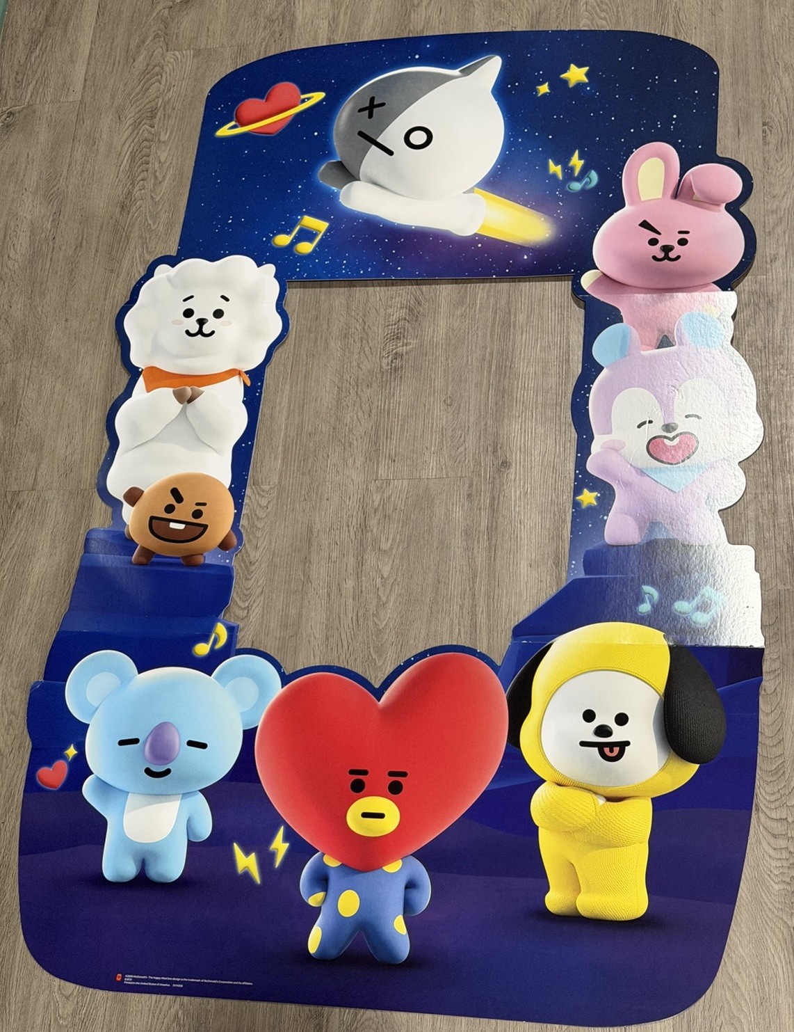 BT21 BTS McDonald’s happy meal toy cardboard FOLDABLE display K-pop BT21 BTS McDonald’s happy meal toy cardboard FOLDABLE display K-pop