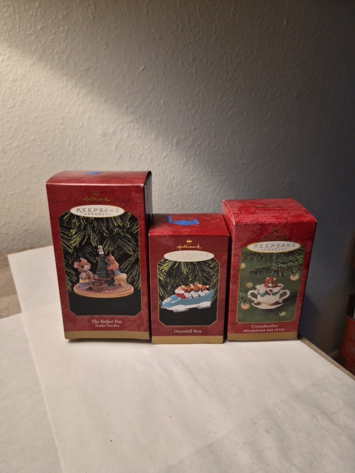 Lot of 3 Hallmark Keepsake Ornaments 1997-2001