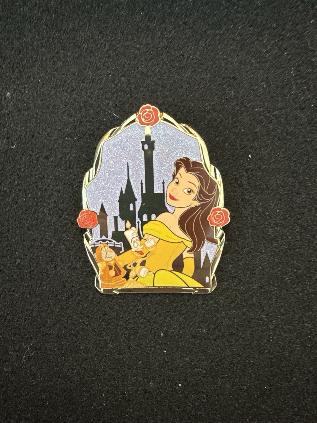 PALM Disney Princess Pals & Castles Disney Pin - Belle CHASER Pin PALM Disney Princess Pals & Castles Disney Pin - Belle CHASER Pin