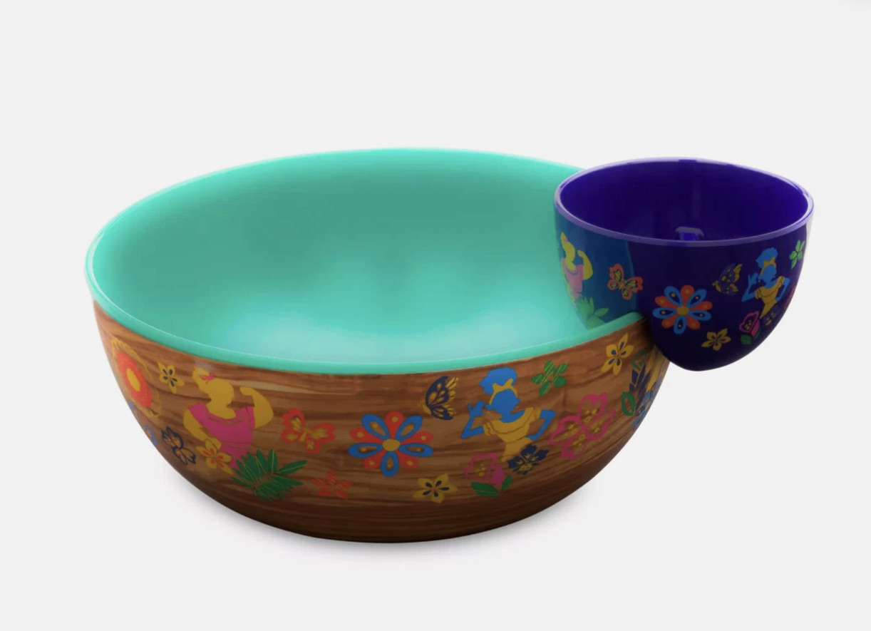 Disney Encanto Luisa Camilo Dolores Bruno Huge Chip & Dip Bowl 2pc Set- NIB