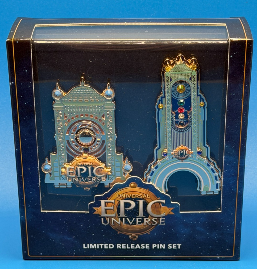 Epic Universe One Year First Anniversary Limited Release Chronos Portal Pin Set