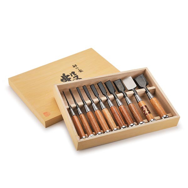 Fujikawa Okyo Japanese Chisel Set 10-piece Fujikawa Okyo Japanese Chisel Set 10-piece
