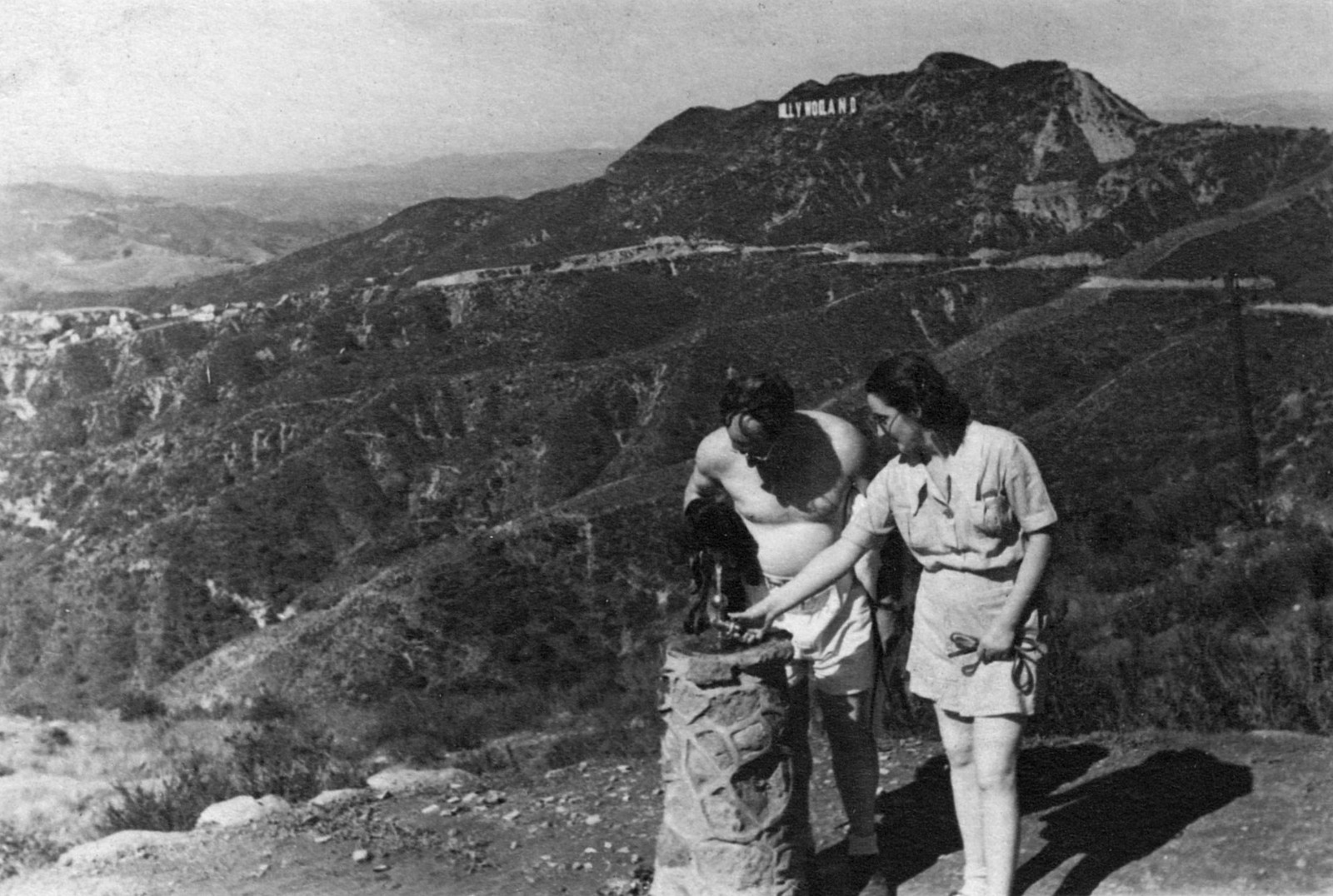 1920s Antique Photo HOLLYWOODLAND Vacant Real Estate Old Hollywood California