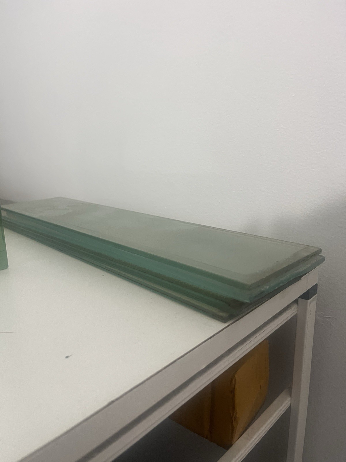 Authentic Mid-Century Heavy Laminated Safety Glass Bricks / Blanks – Set of 6