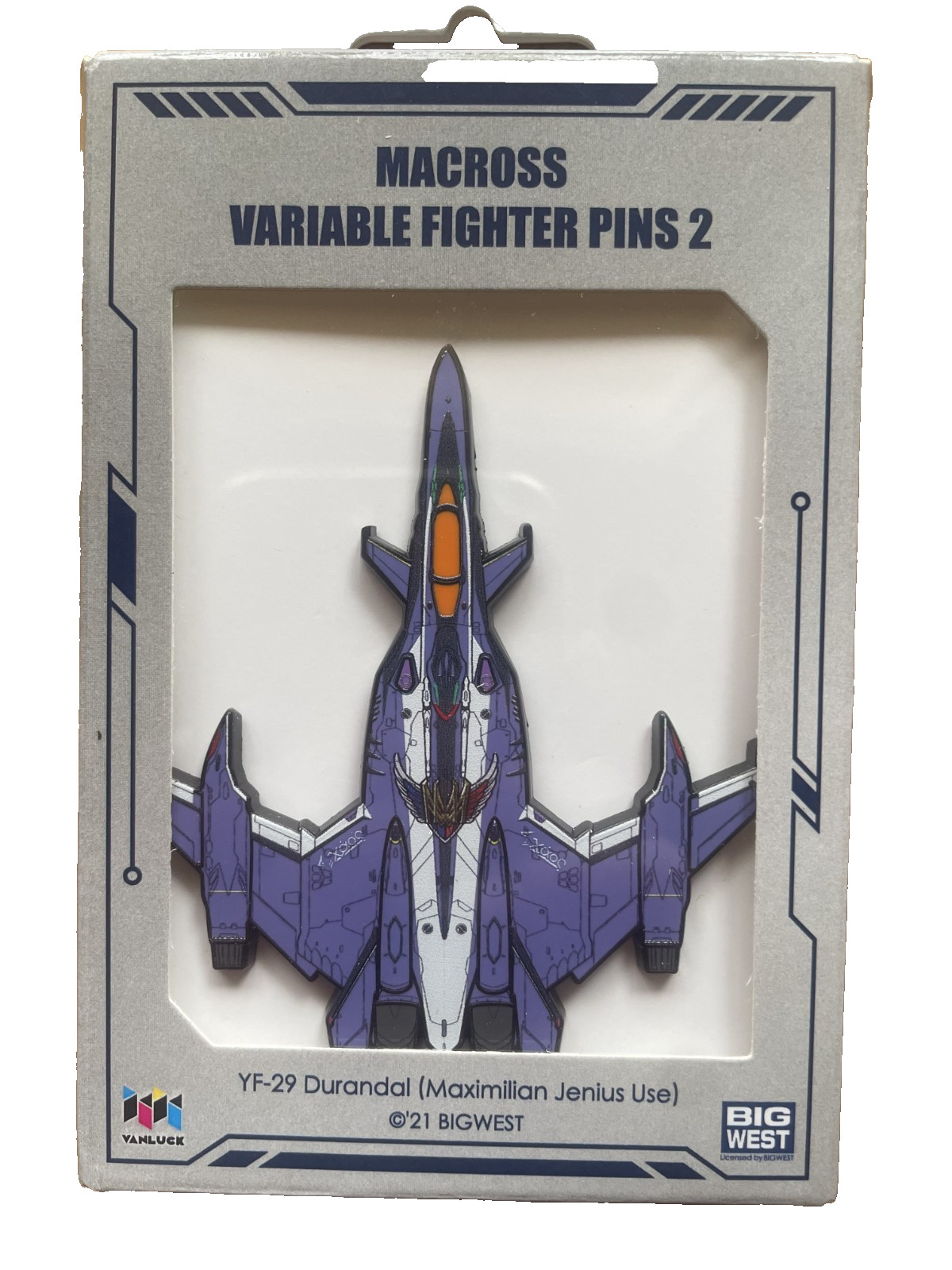 MACROSS FIGHTER YF-29  (Maximillan Jenius use) PIN collector limited exclusive