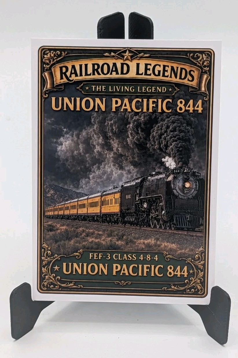 Union Pacific 844 ACEO Custom Card - Railroad Legends Living Legend