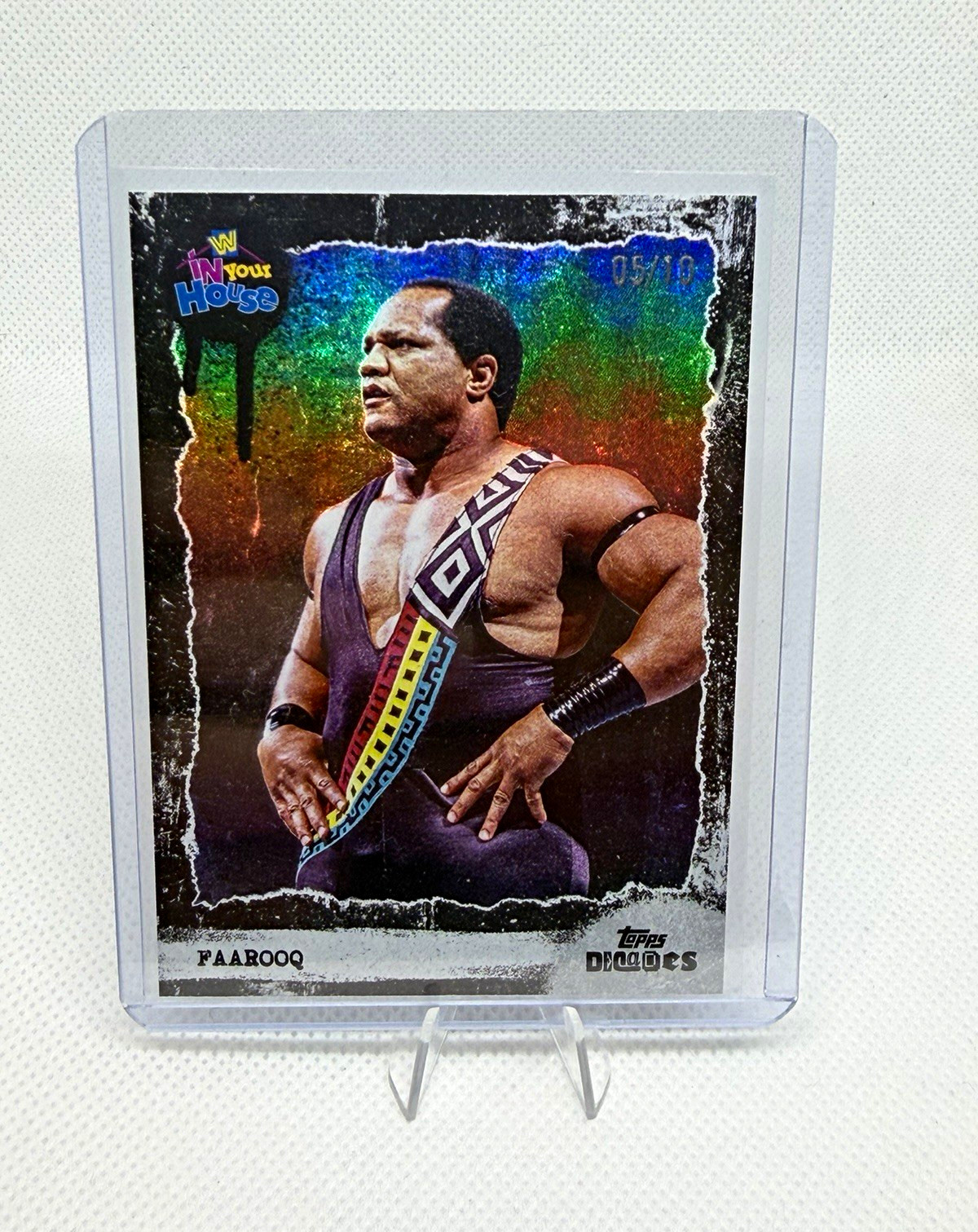 Topps 2026 Decades In Your House WWE Faarooq #13 Serial Numbered /10