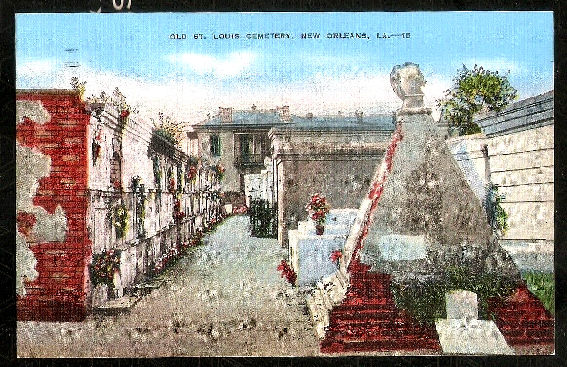 St Louis Cemetery Paul Morphy 1940 Linen Postcard New Orleans