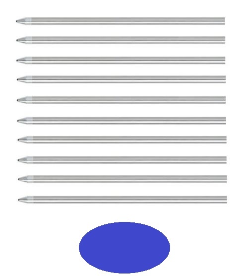 10 - Refills for CROSS Pen TECH3, TECH4 - AUTOCROSS - COMPACT -  BLUE Medium