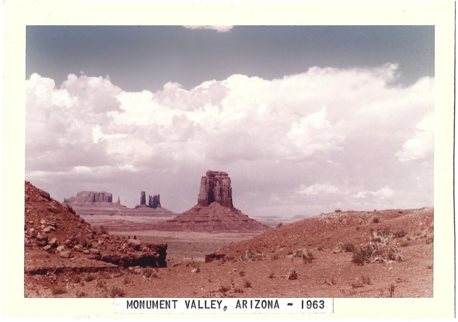 MONUMENT VALLEY ARIZONA Vintage Old 1960s Photo Red Sandstone Rocks Mitten Butte MONUMENT VALLEY ARIZONA Vintage Old 1960s Photo Red Sandstone Rocks Mitten Butte