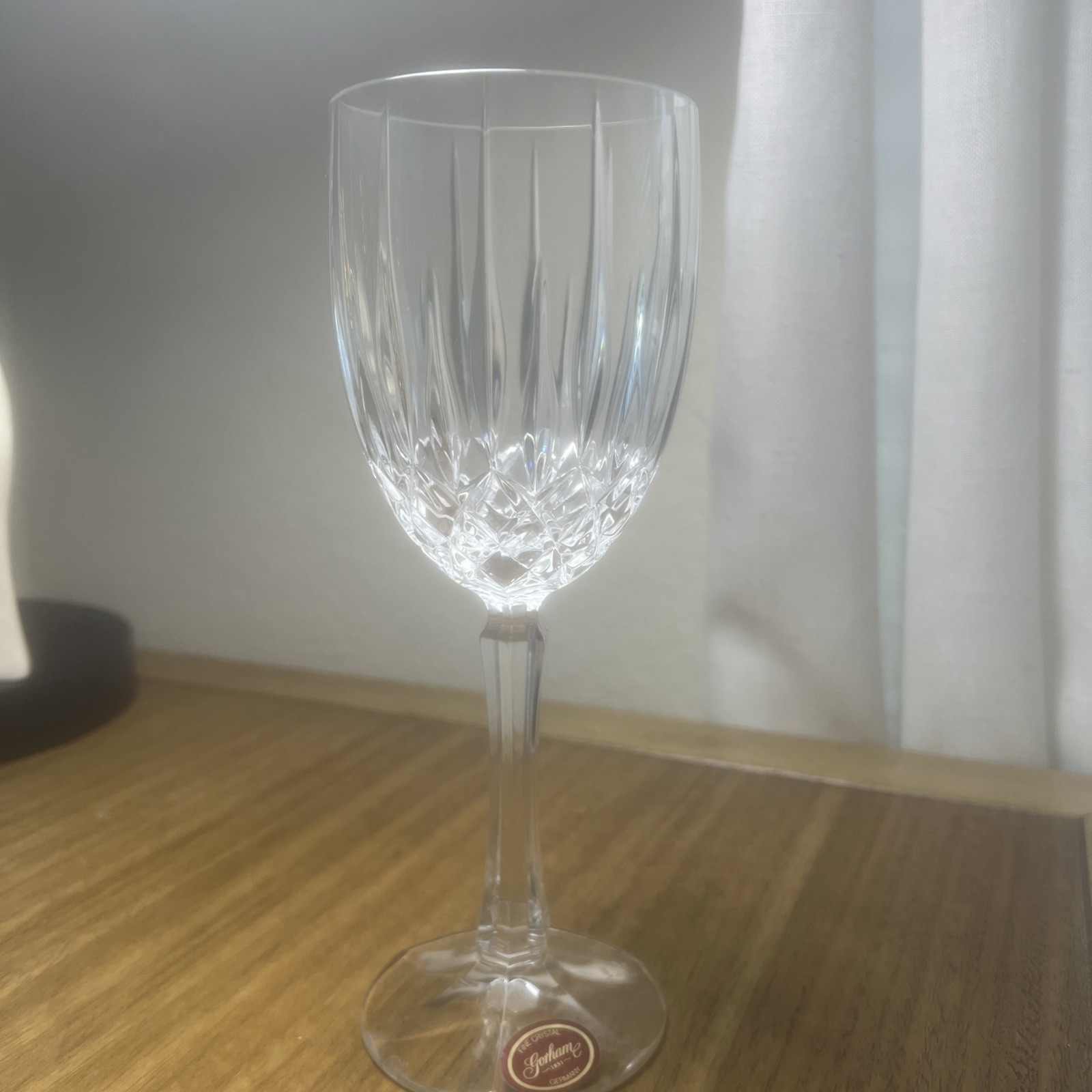 1 -Vintage Gorham Crystal REGALTA Wine Glass Goblet Replacement With Sticker