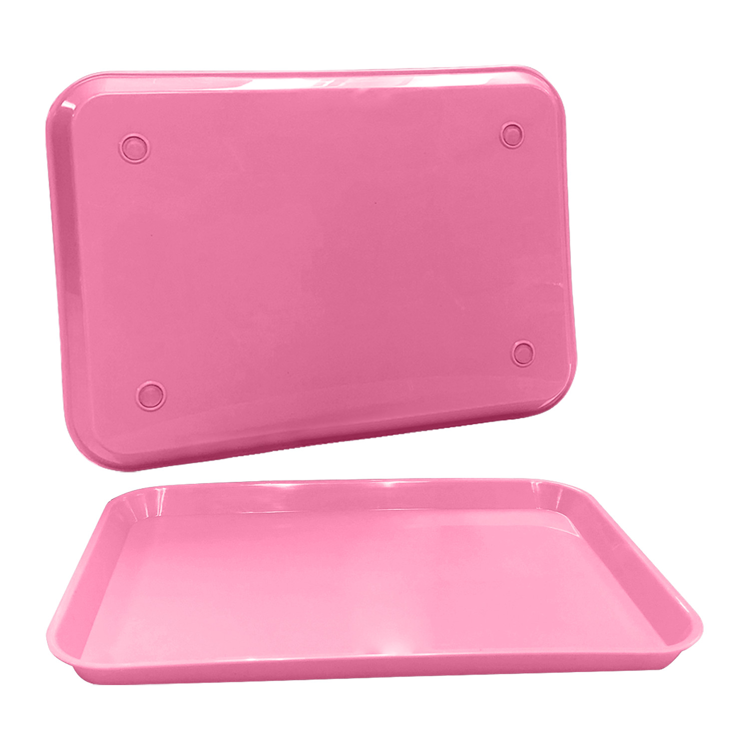 Plastic Eating Food Serving Tray for Cafeteria Lunch Kids, 13.25