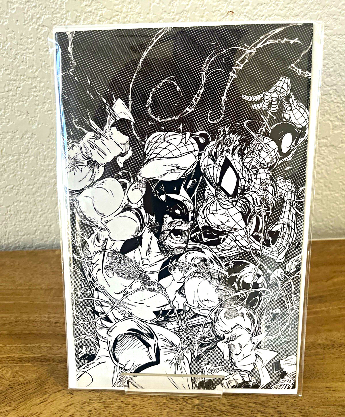 Spiderman and Wolverine #2 Kaare Andrews 1:25 B&W