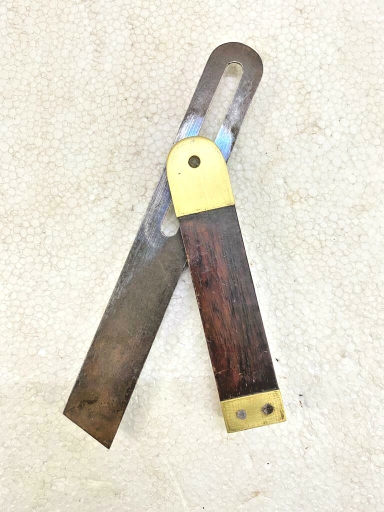 VINTAGE OLD RUSTIC HIBERNIA WM MARPLES & SONS SHEFFIELD SLIDING BEVEL HAND TOOL