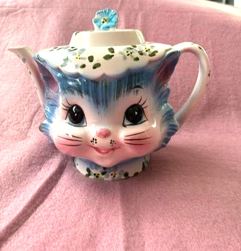 Lefton Miss Priss Kitty Ceramic Teapot