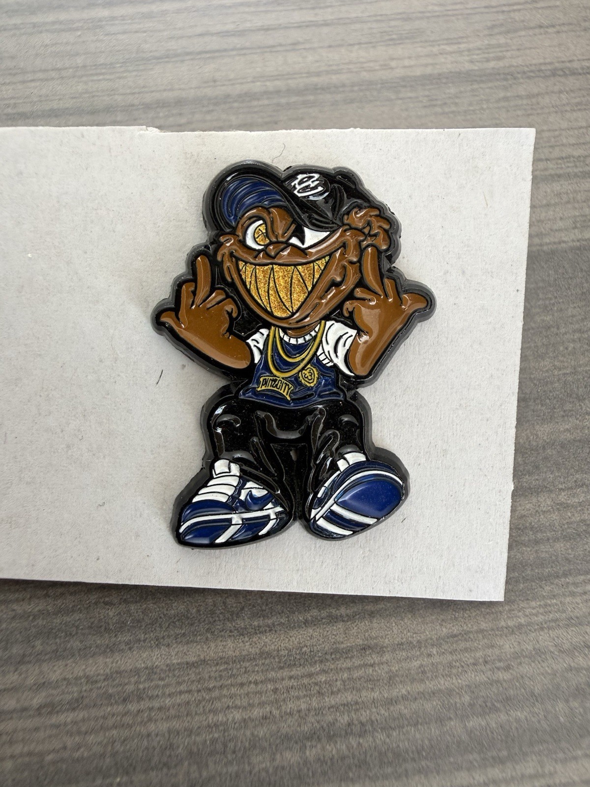 Pinzcity Sitting Scare Bear Hat Pin Limited New Hat Club F U Scare Bear Edition