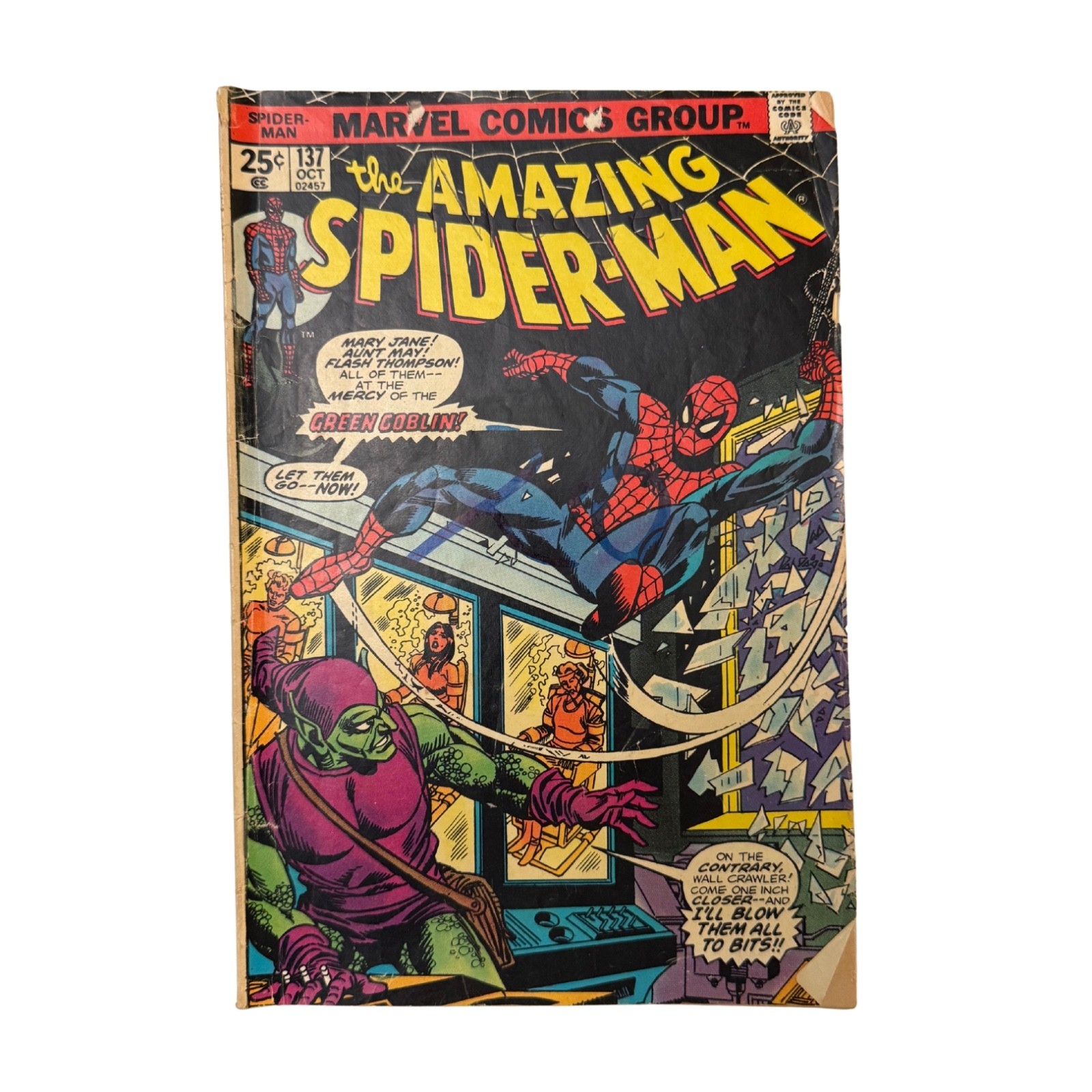 The Amazing Spider-Man #137 (1974) Marvel Comic Green Goblin Key Bronze Age