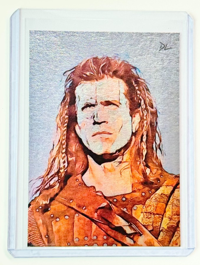 William Wallace Platinum Plated Artist Signed “Braveheart” Trading Card 1/1