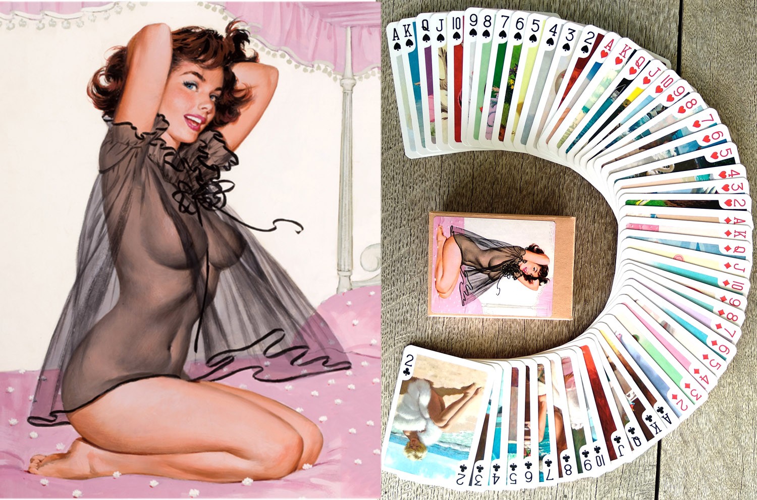 1950s Classic Vintage Arthur Sarnoff Pin-Up Art Playing Cards 1950s Classic Vintage Arthur Sarnoff Pin-Up Art Playing Cards