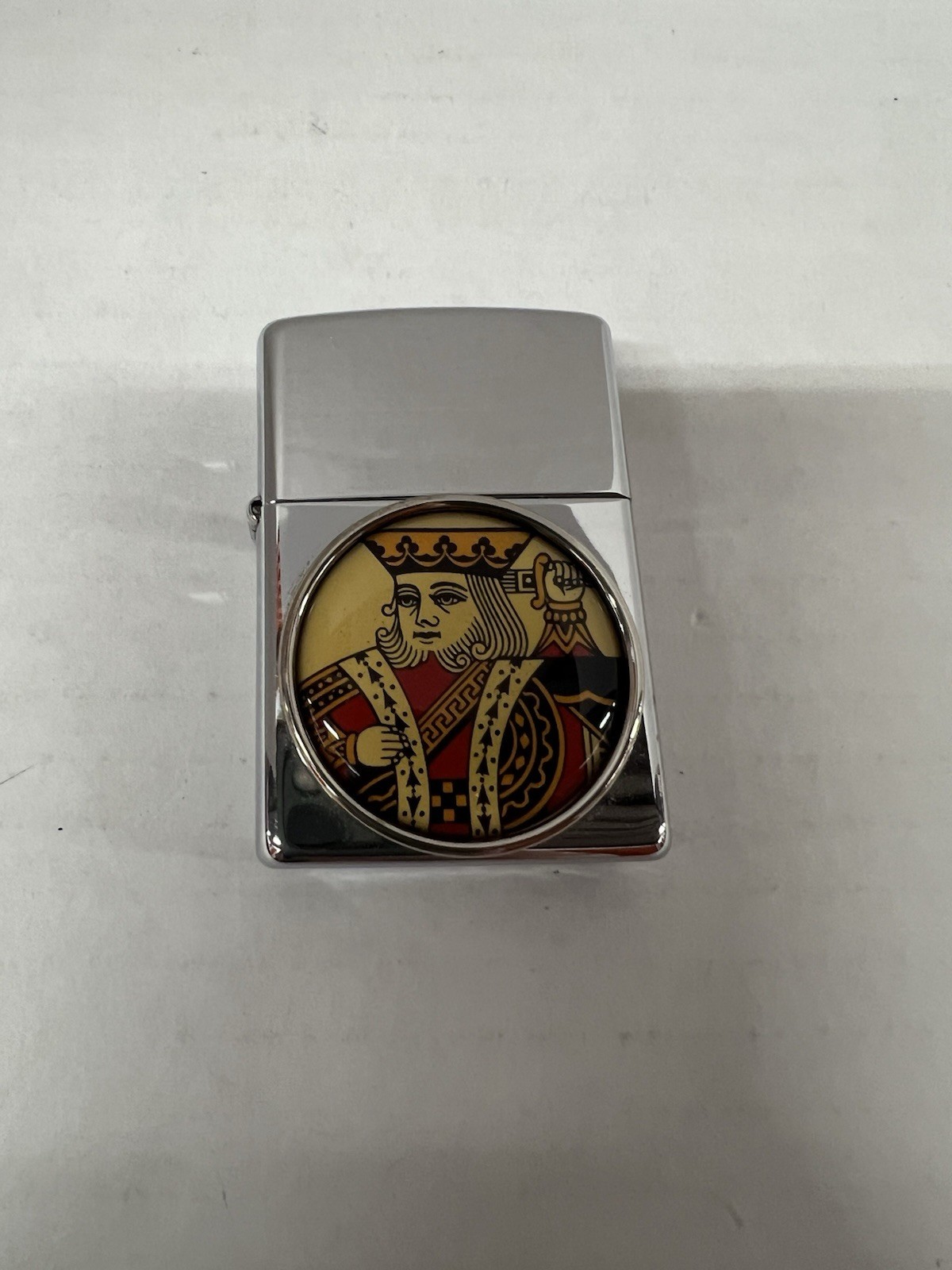 Vintage 2000 King Playing Cards Zippo Used 