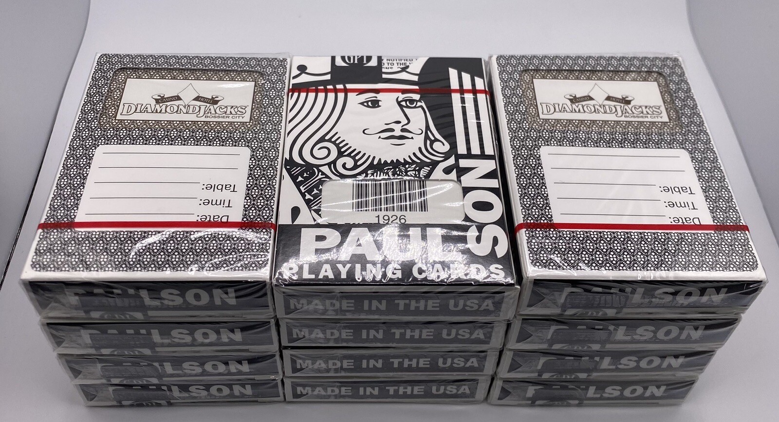 Dozen Paulson Playing Cards NEW Diamond Jacks Casino (12 Decks) - Brown